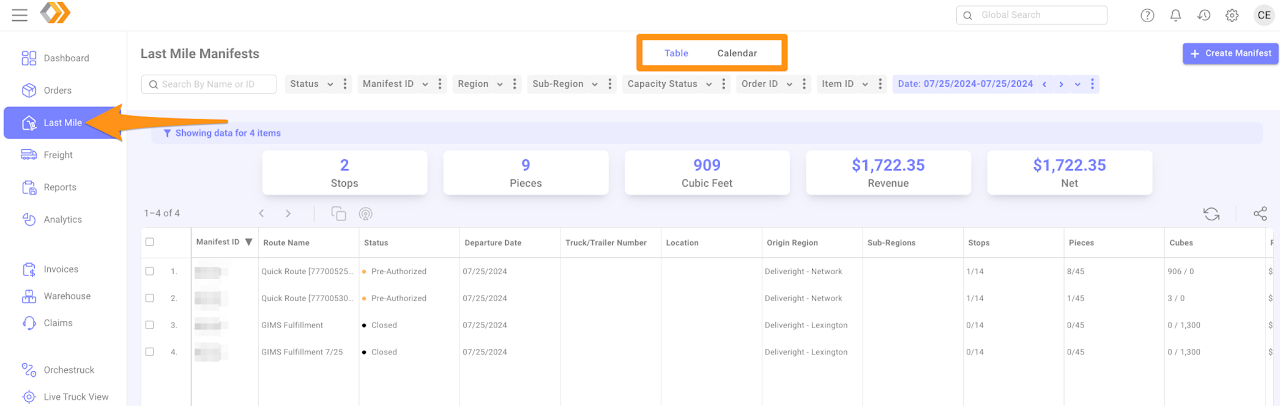 Add an Order to an Existing Manifest