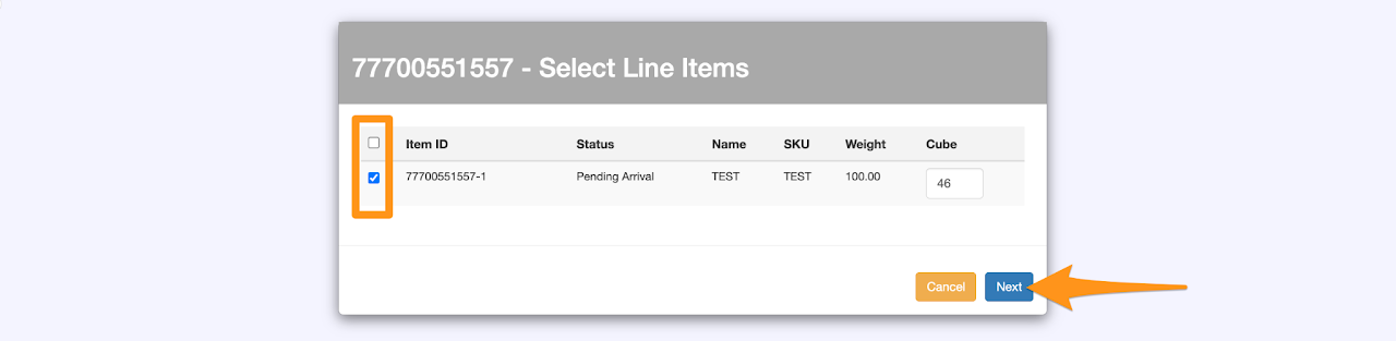 Add Order(s) to an Inbound Manifest