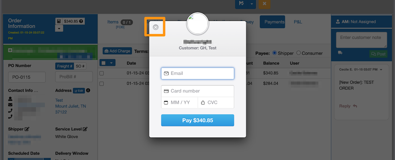 Book an Order - Individual