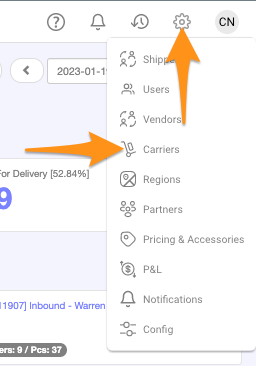 Create a Carrier (Home Delivery)