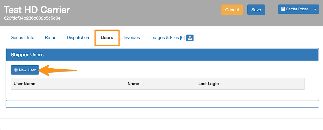 Create a Driver's Login 