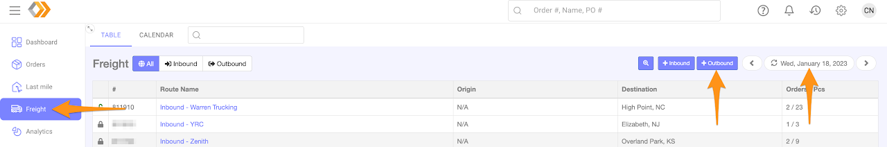 Create an Outbound Manifest (Warehouse Pickup by a Carrier)