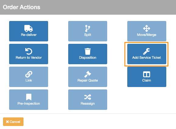 Create Service Ticket