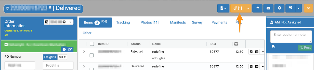 Enter a Claim (Shipper)