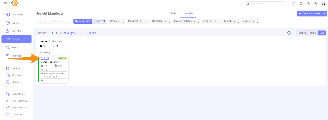 Export a Manifest