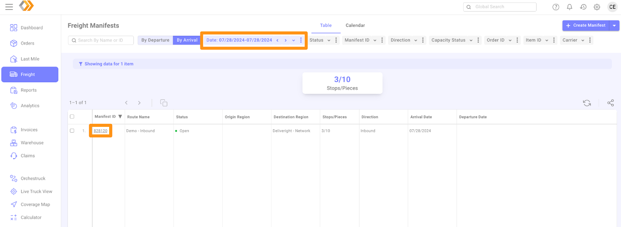 Export a Manifest