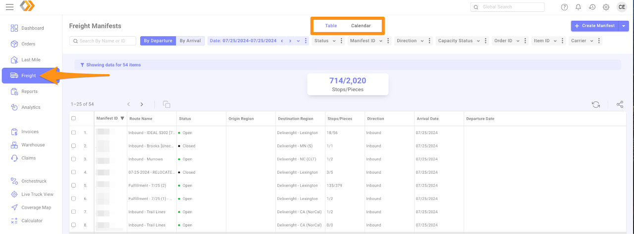 Export a Manifest