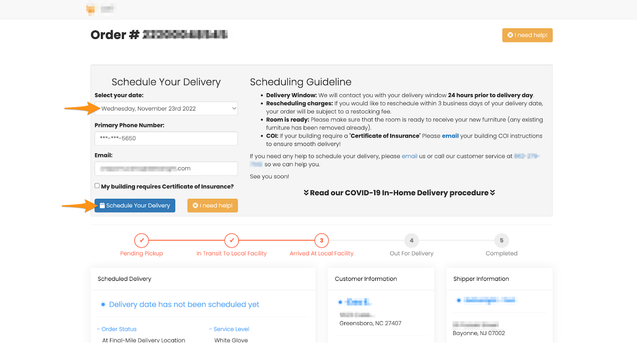 How to use Delivery Questionnaire