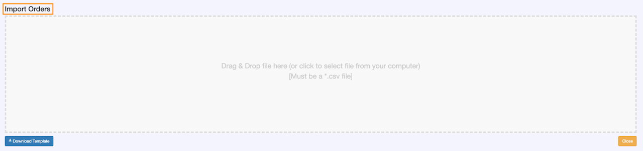 Import Bulk Orders 