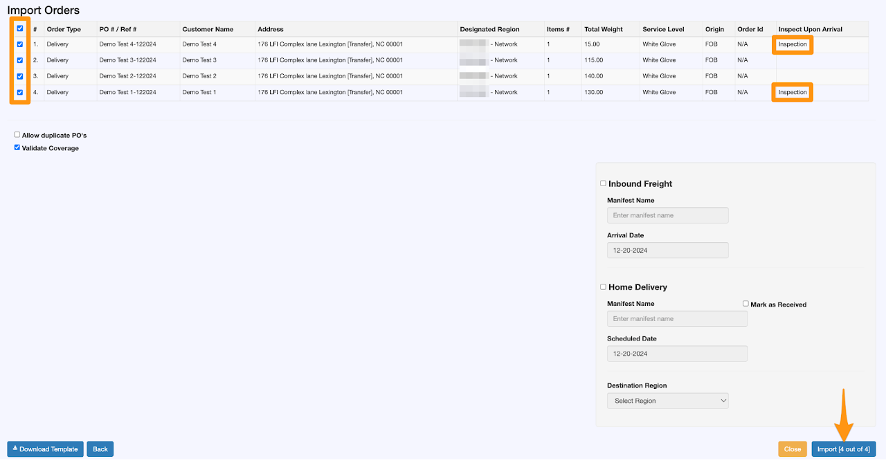Import Bulk Orders 