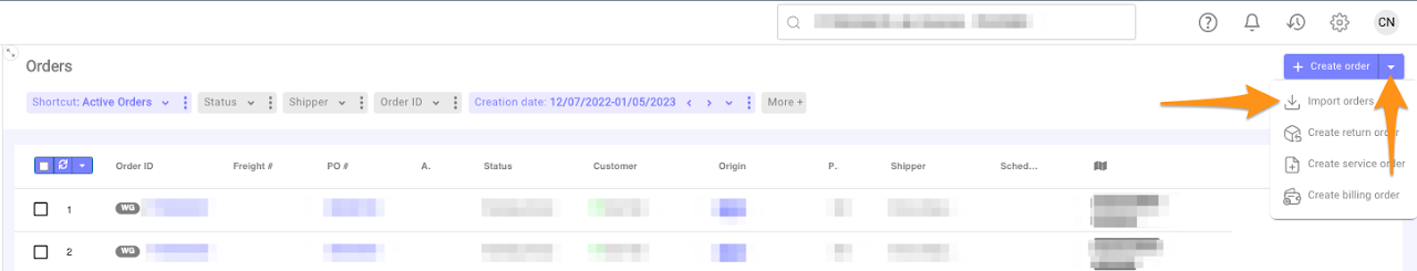 Import Bulk Orders 