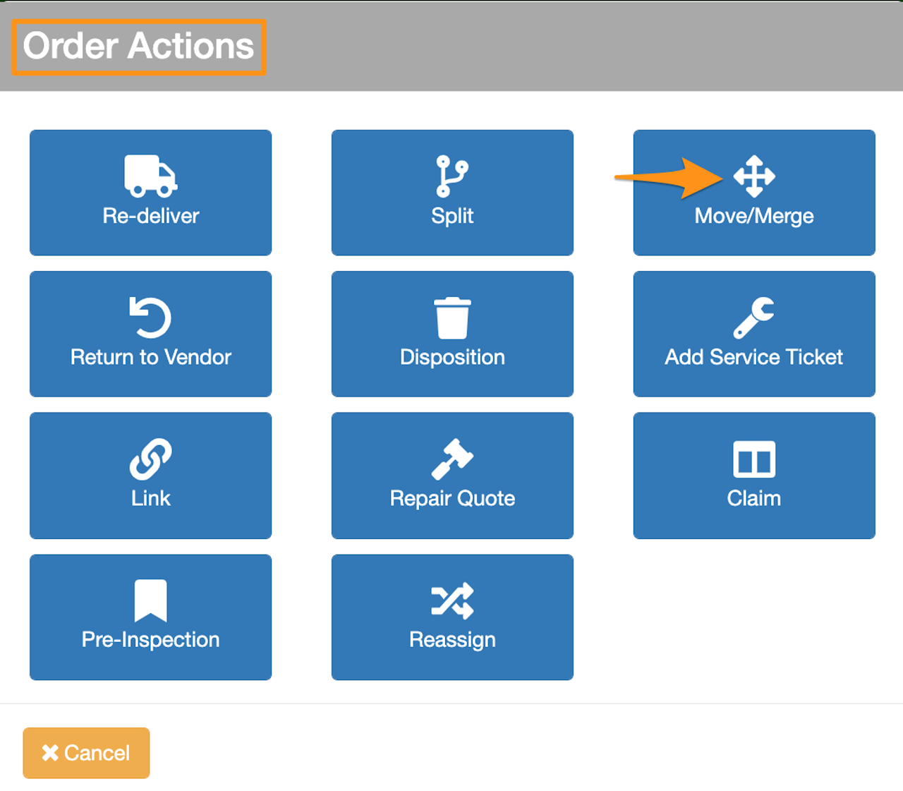 Move/Merge an Order