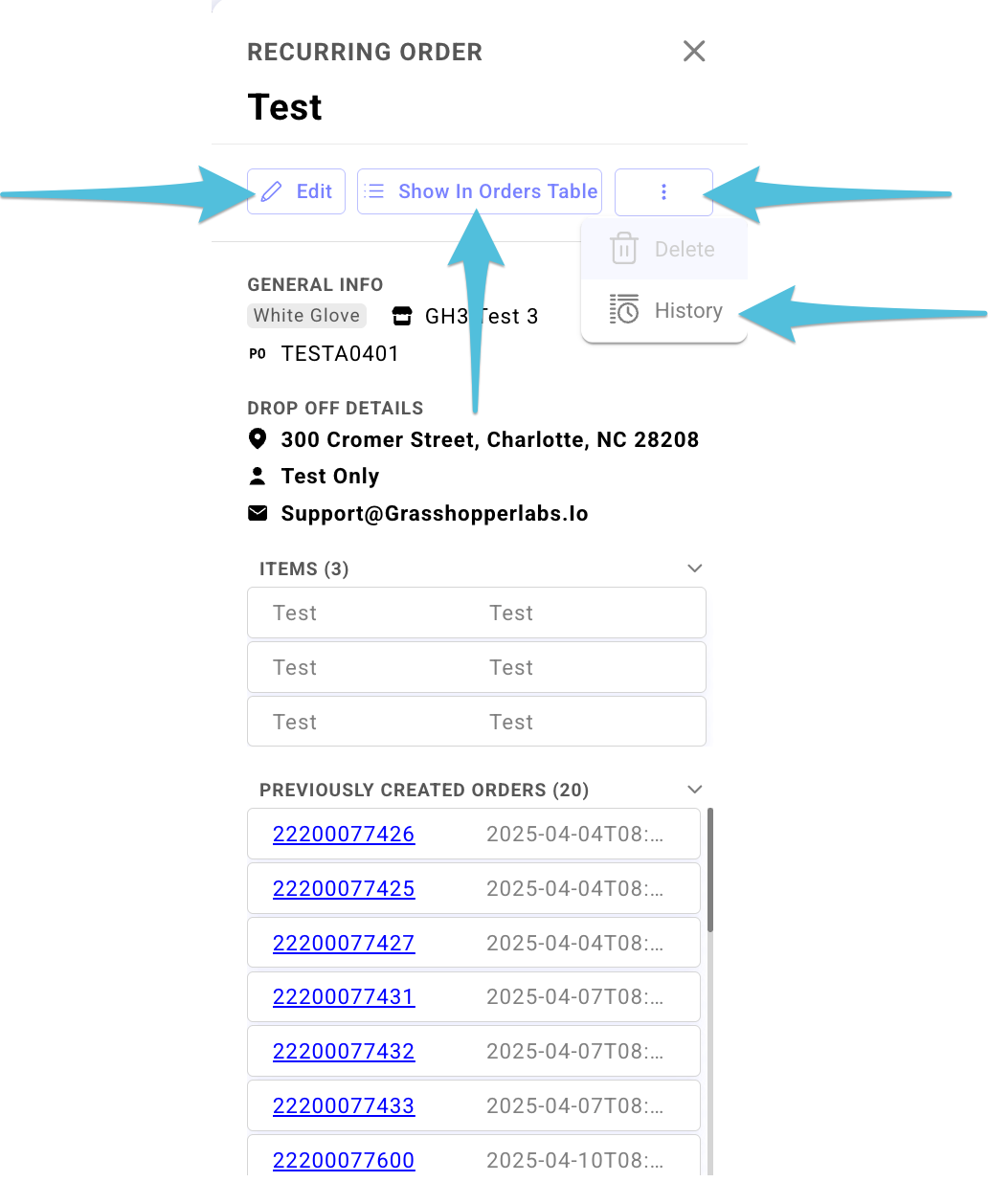 Recurring Orders