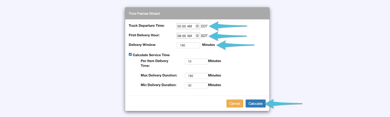 route-set-time-frame-broadcast-time-frame-and-assign-contractor-driver