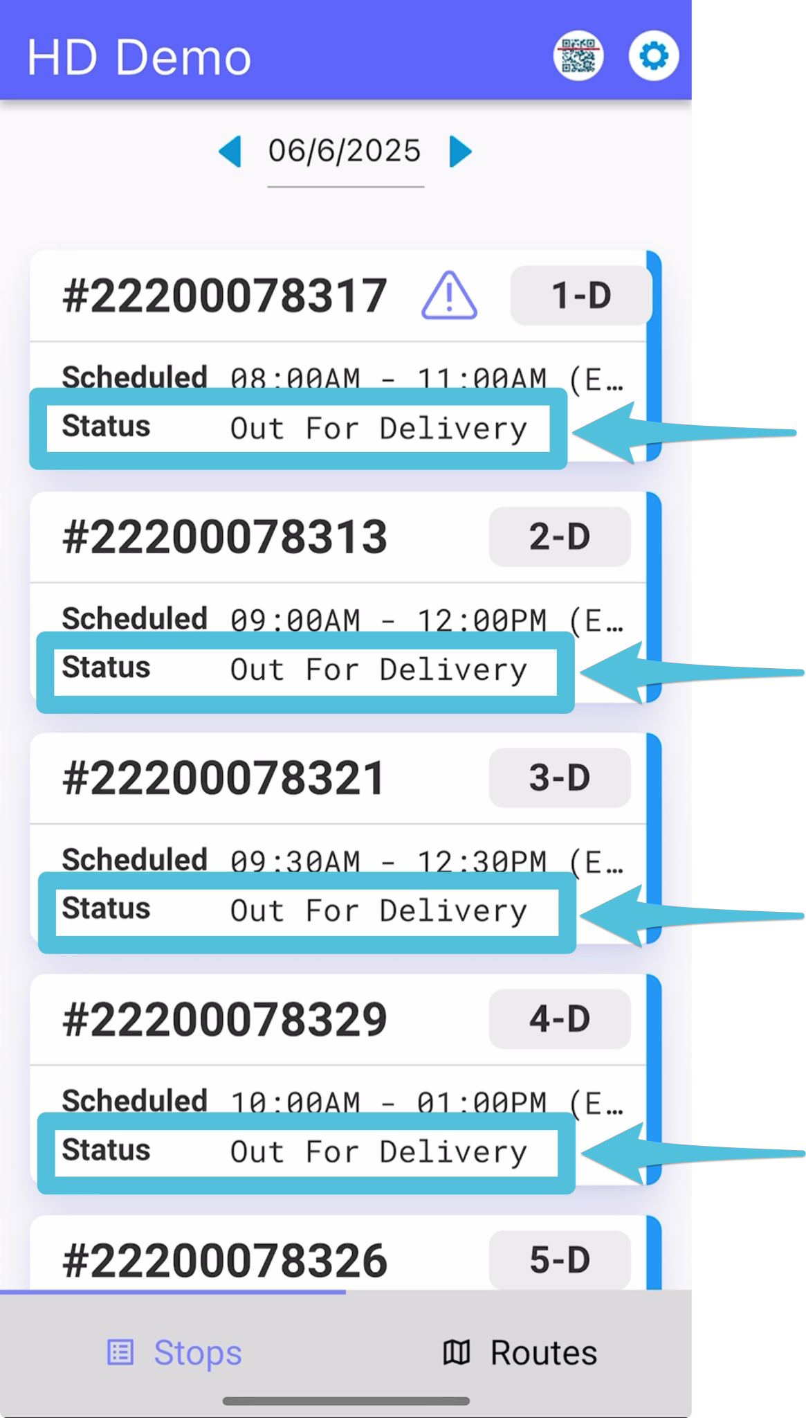 Accept a Home Delivery Manifest