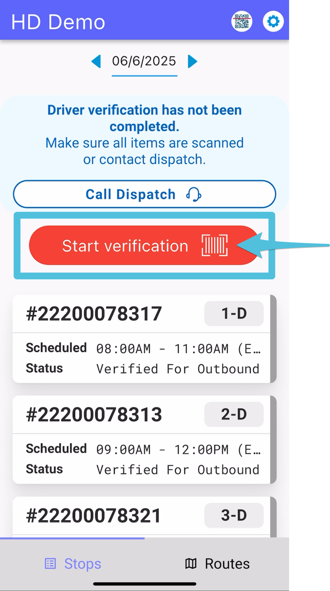 Accept Home Delivery Manifest