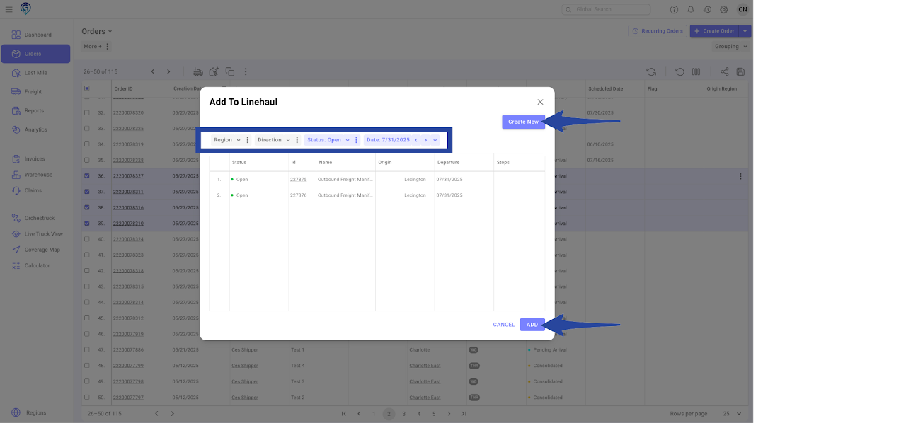 Add Item to a Manifest