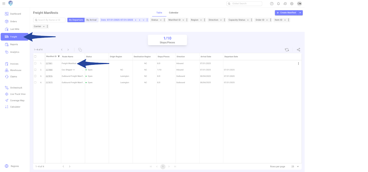 Add Item to a Manifest