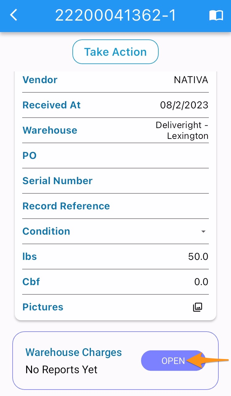 Add Warehouse Charges