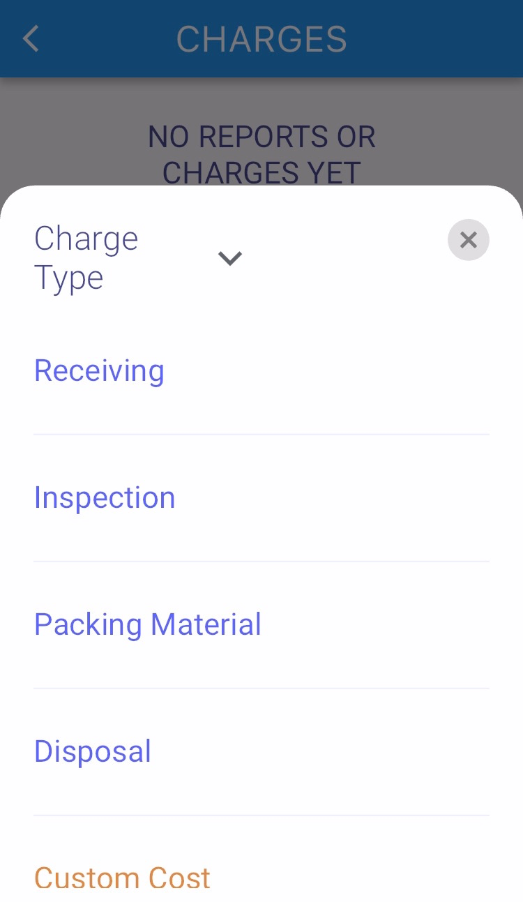 Add Warehouse Charges