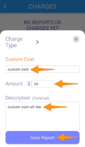 Add Warehouse Charges