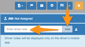 Adding Driver's Note