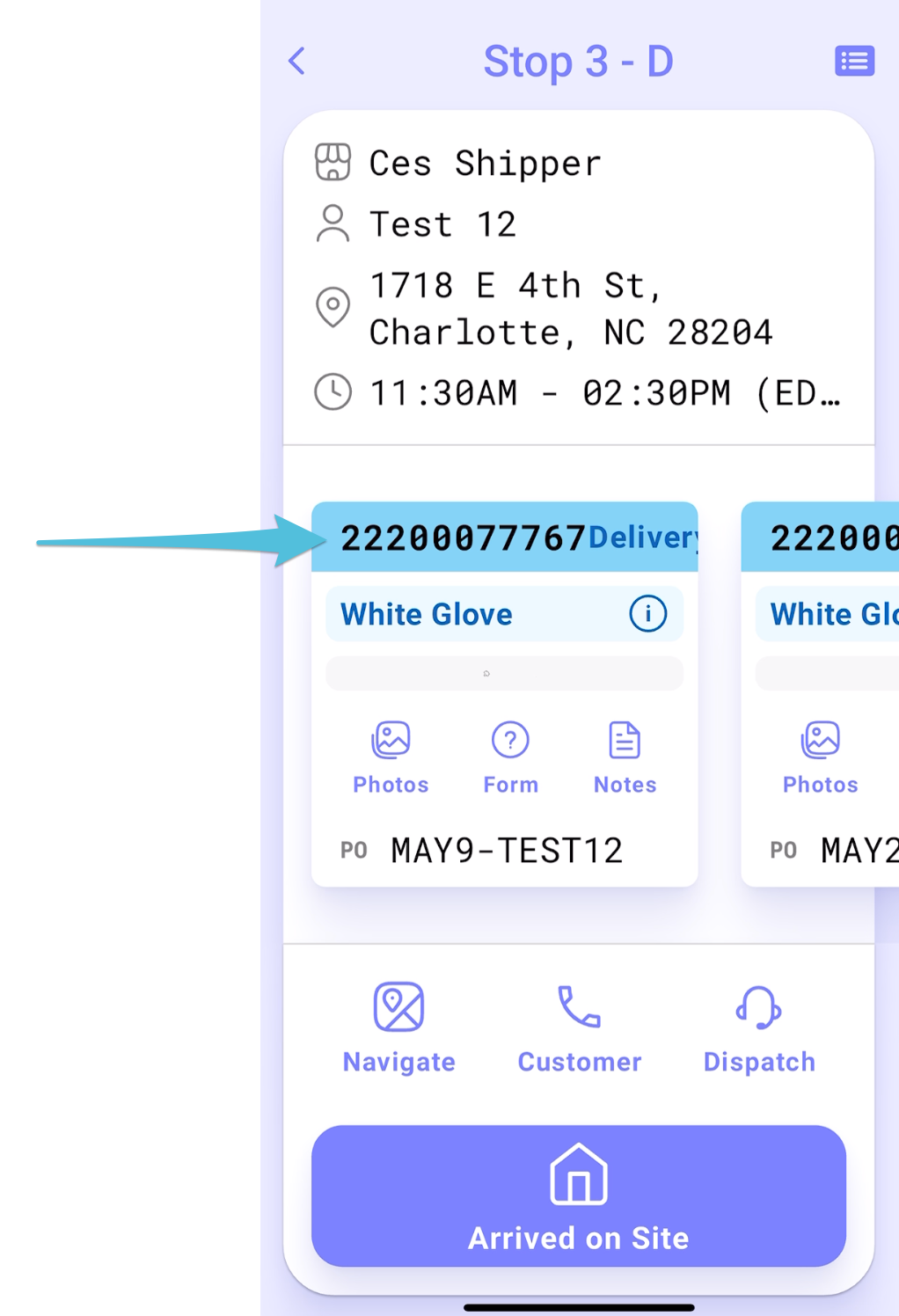 Complete a Delivery: Linked Orders