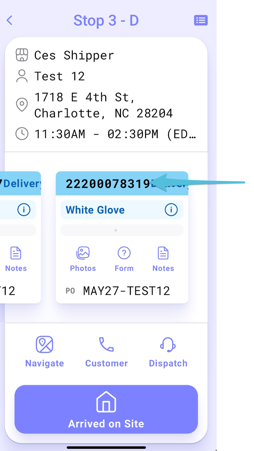 Complete a Delivery: Linked Orders