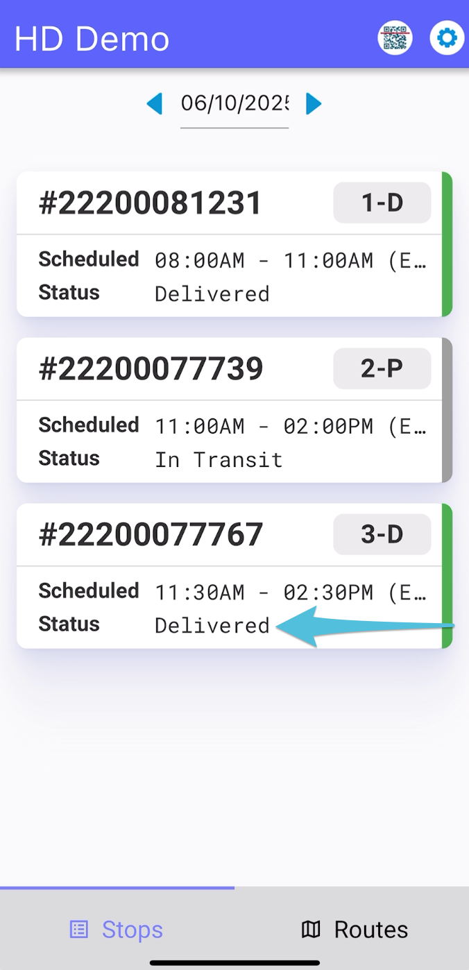 Complete a Delivery: Linked Orders