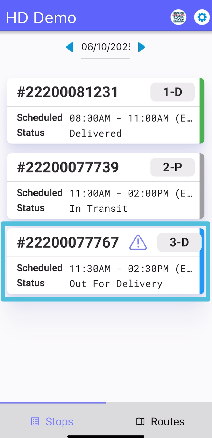 Complete a Delivery: Linked Orders