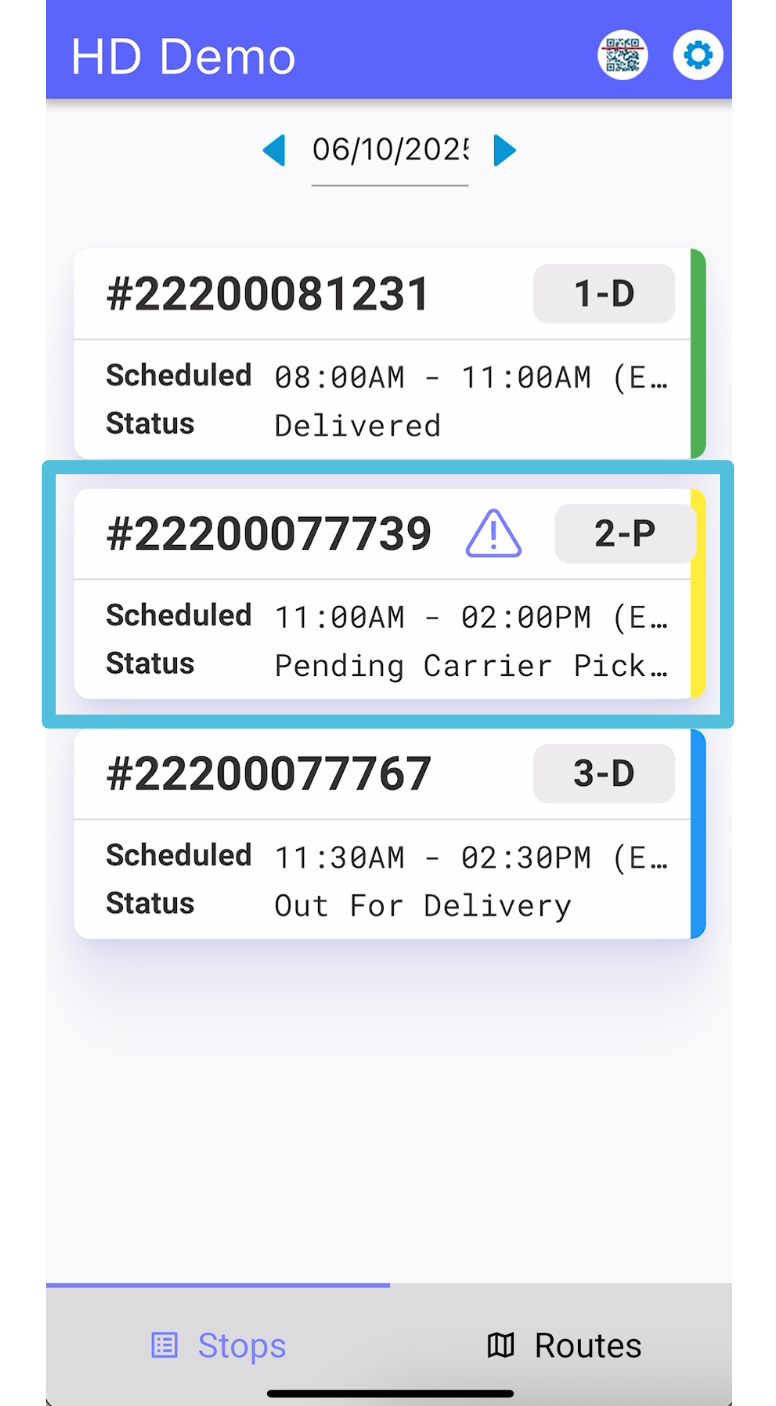 Complete a Pick Up