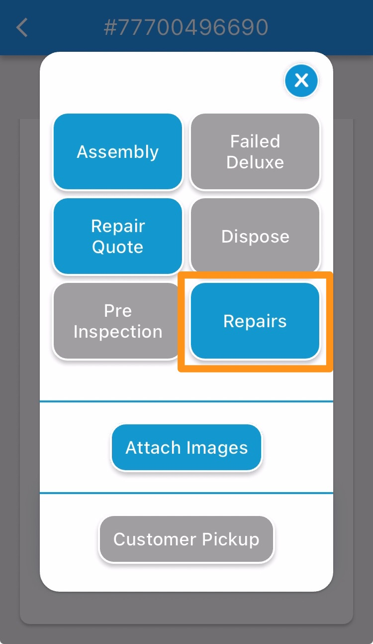 Complete a Repair