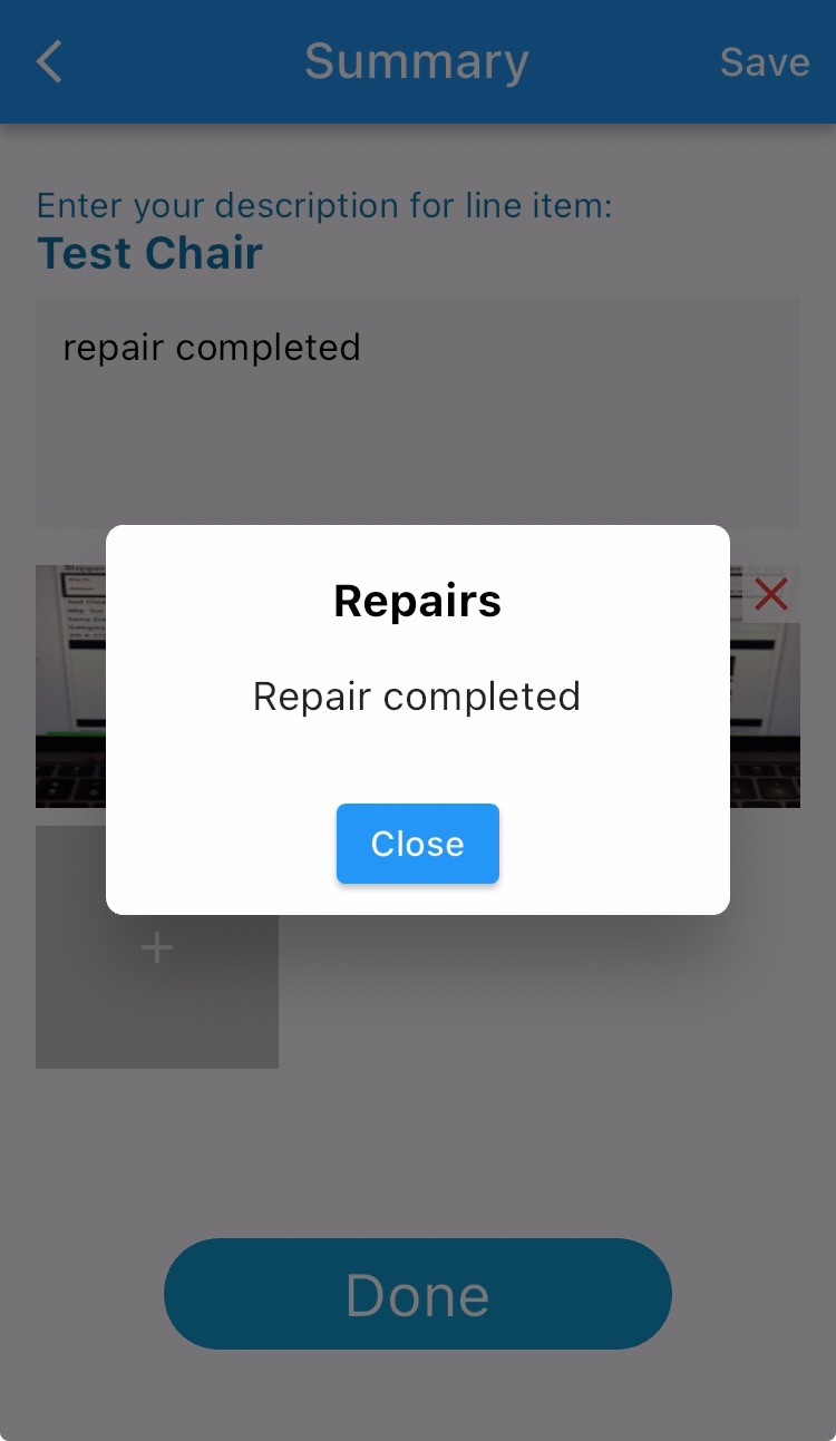 Complete a Repair