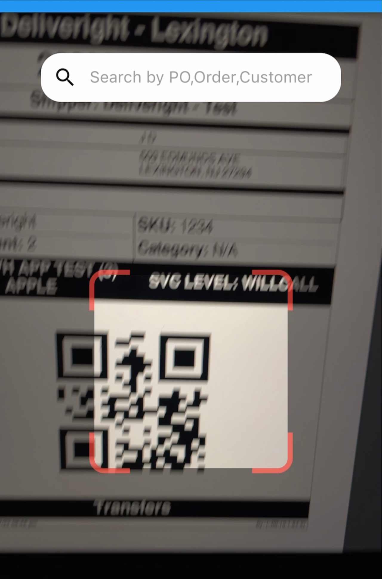 Complete Will Call/Customer Pick Up (Warehouse)
