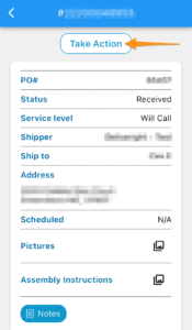 Complete Will Call/Customer Pick Up (Warehouse)