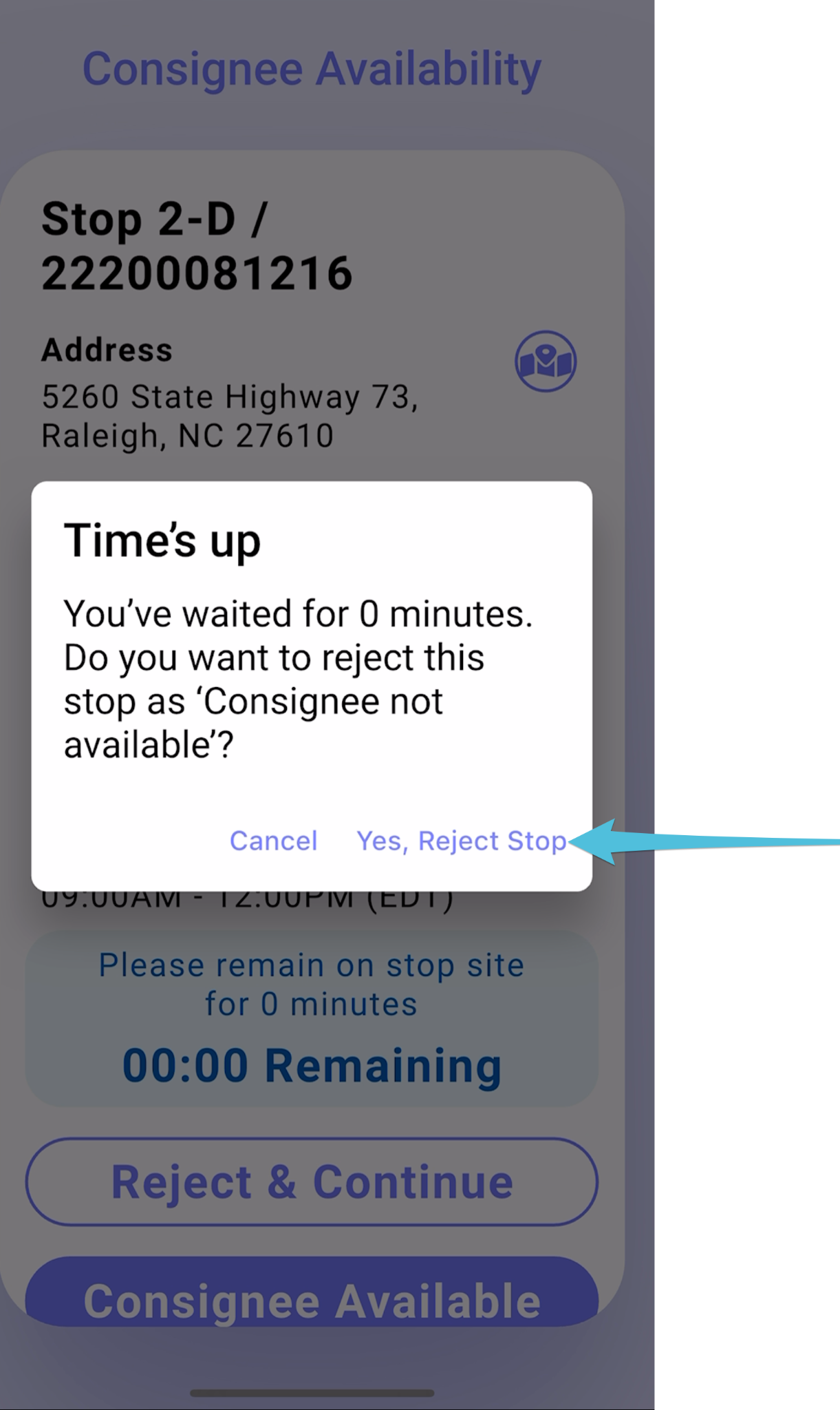 Consignee Not Available