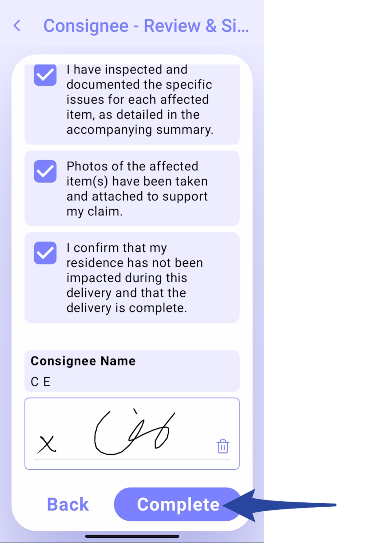 Consignee Rejected Delivery