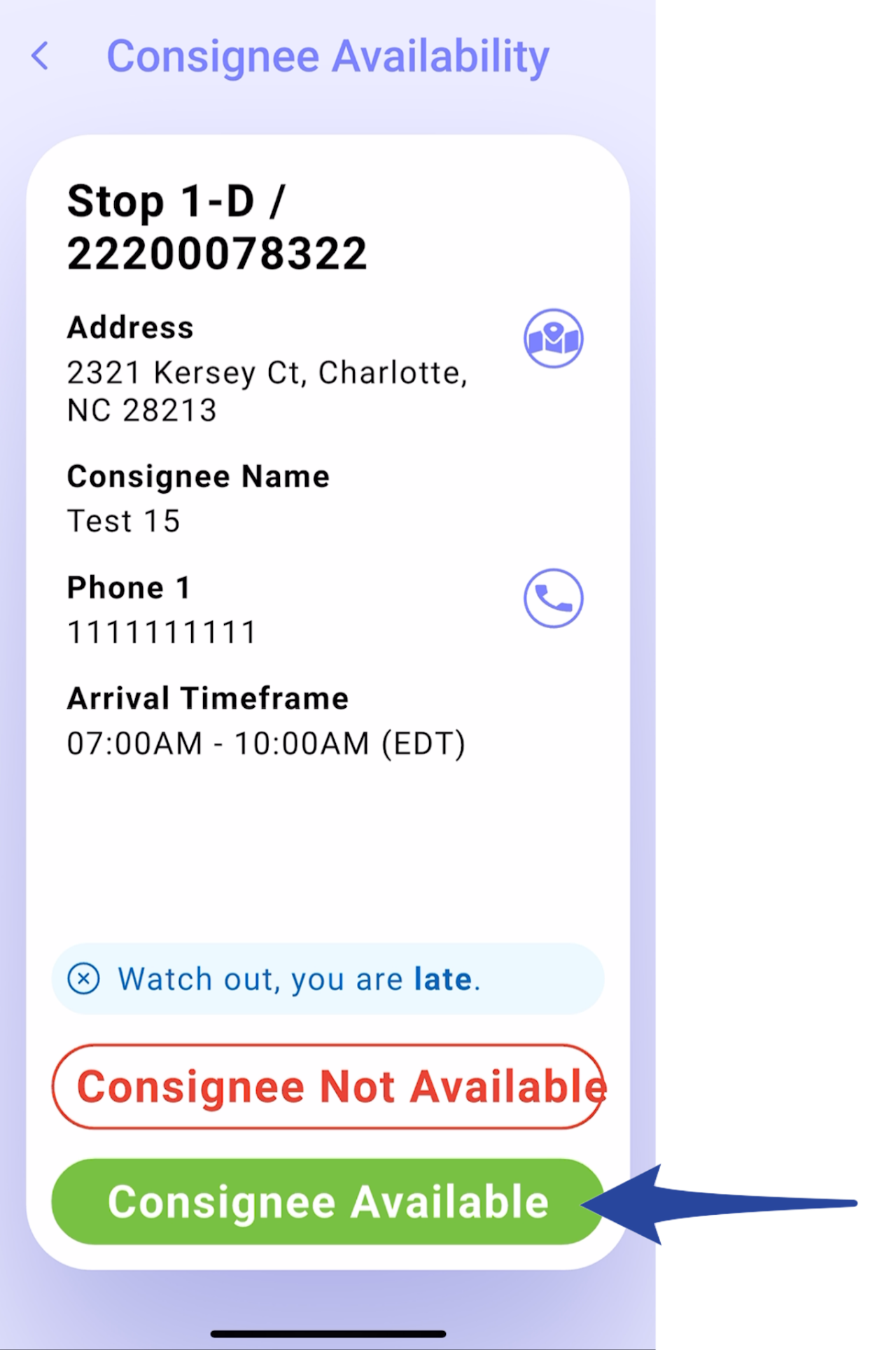 Consignee Rejected Delivery