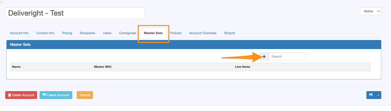 Create a Master Set of SKUs