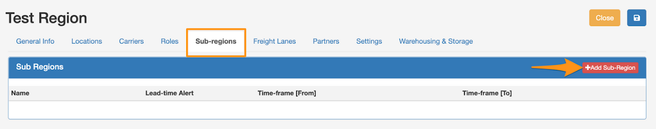 Create a Sub-Region