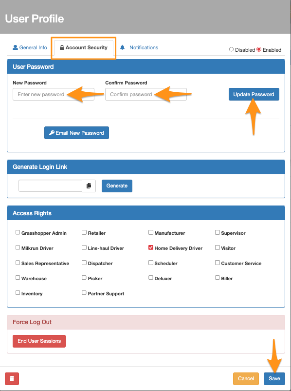 Create Driver Account