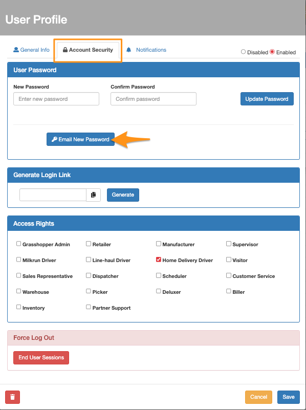 Create Driver Account