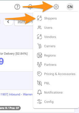 Create Shipper Account
