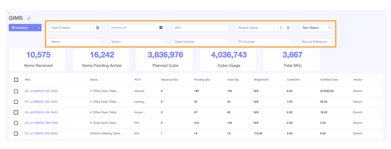 Export Summary and Detailed Inventory Reports