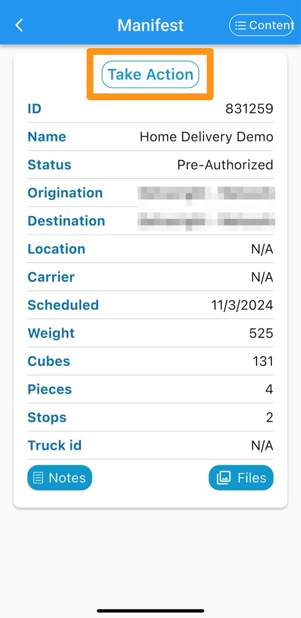 Home Delivery - Pick