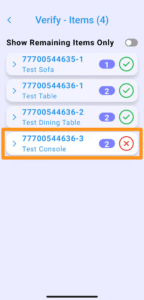 Home Delivery - Verification