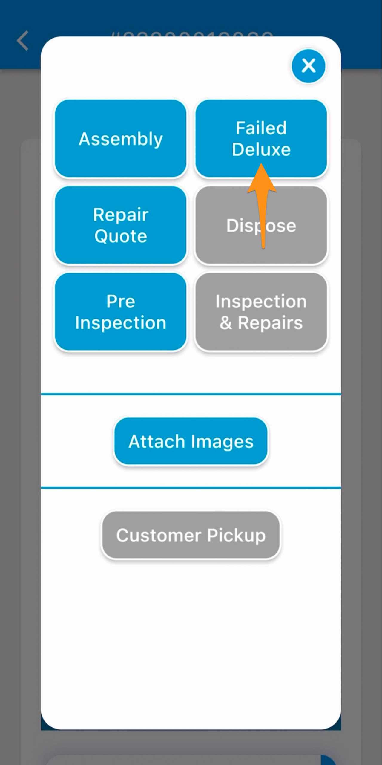 How to Failed Deluxe an Order/Item