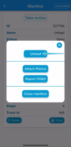 How to Unload/Receive Inbound