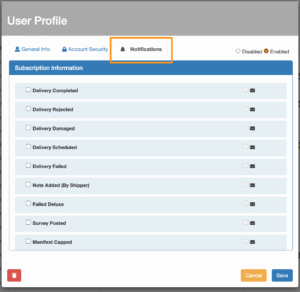 Individual User Notifications