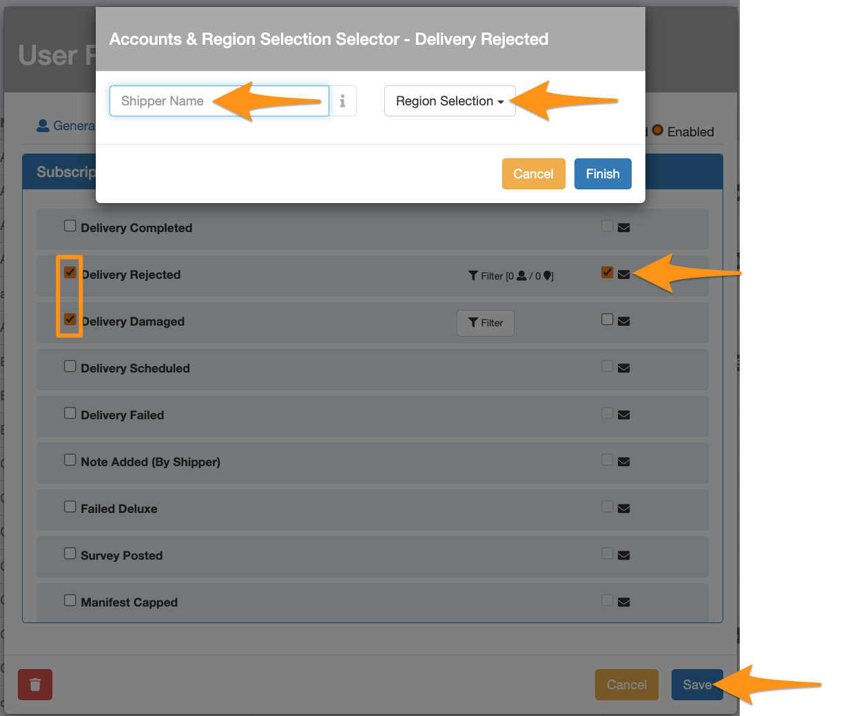Individual User Notifications